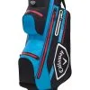 Callaway Chev Dry 14 Cart Bag - Black/Cyan/Red