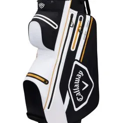 Callaway Chev Dry 14 Cart Bag - White/Black/Gold