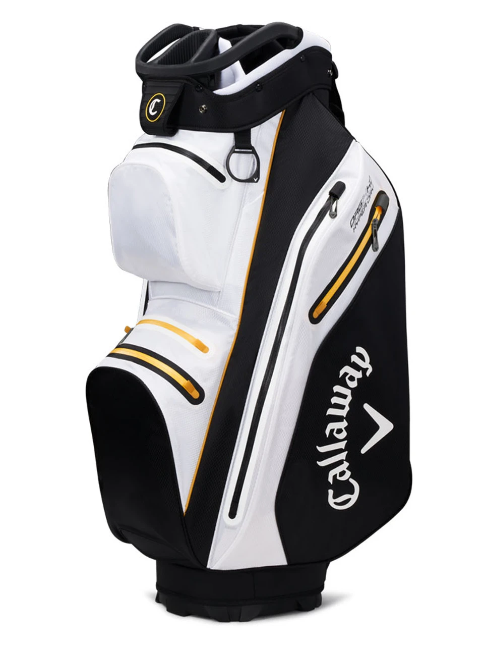 Callaway Org 14 Hyper Dry Cart Bag - White/Black/Gold 3 Callaway Org 14 Hyper Dry Cart Bag - White/Black/Gold