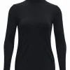 Under Armour Women's ColdGear Infrared Storm Long Sleeve Golf Mock - Black