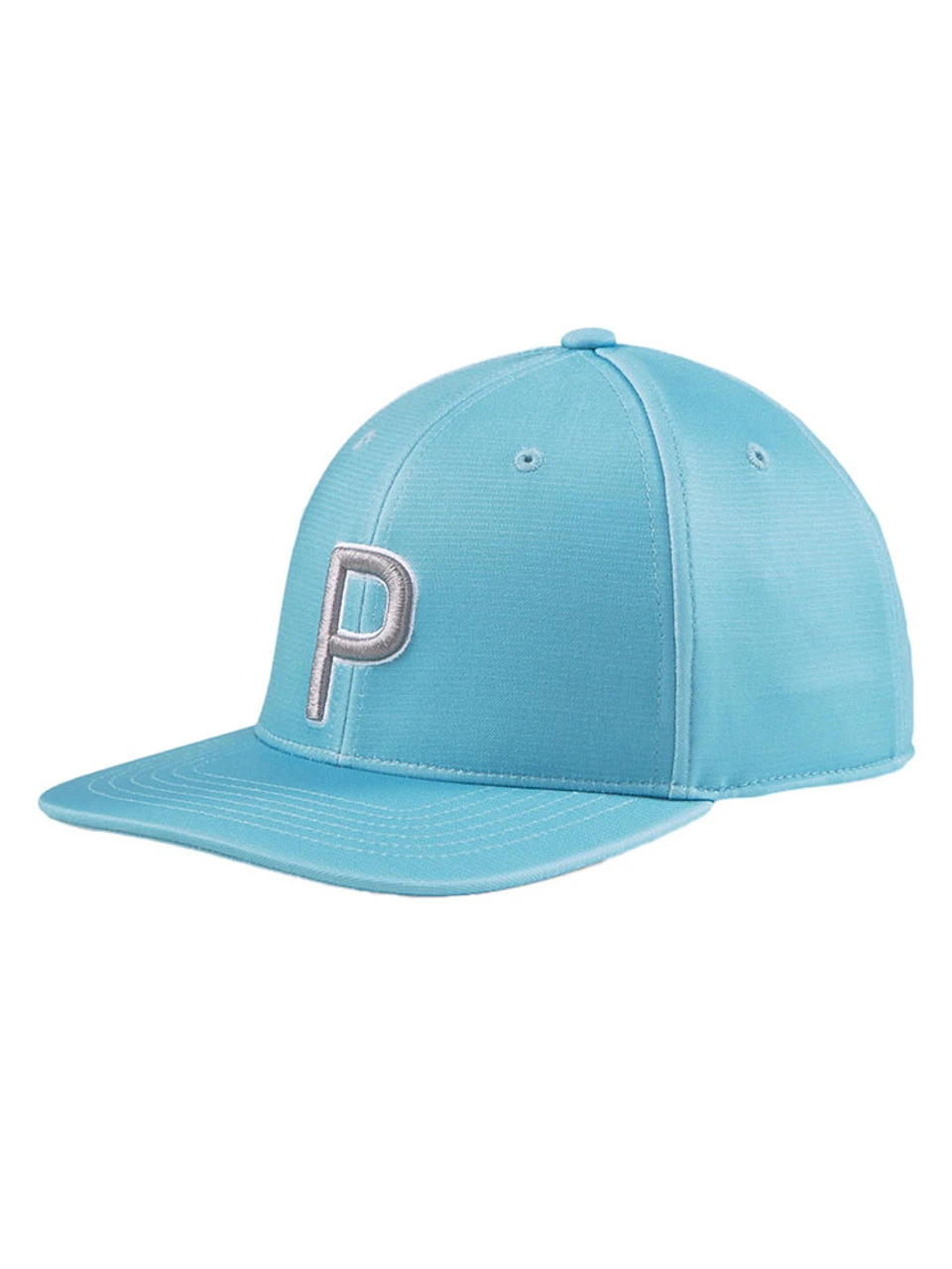 Puma P 110 Snapback Cap - Aqua Heather/Quiet Shade 3 Puma P 110 Snapback Cap - Aqua Heather/Quiet Shade