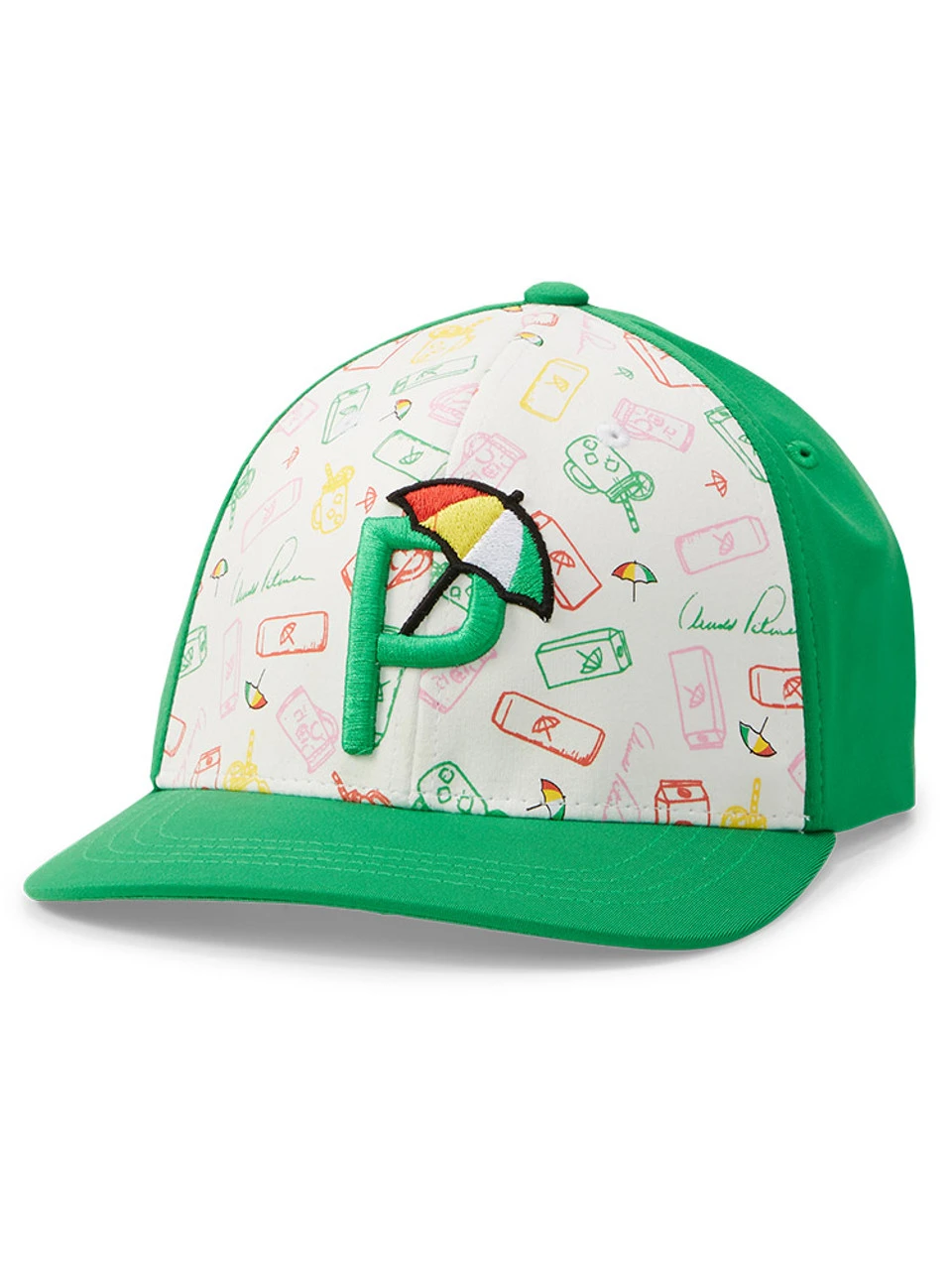 Puma Palmer Iced Tea P Snapback Cap - Bright Green 3 Puma Palmer Iced Tea P Snapback Cap - Bright Green