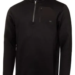 Calvin Klein Delta Half-Zip Mid Layer - Black