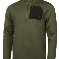 Calvin Klein Delta Half-Zip Mid Layer - Khaki