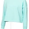 Calvin Klein W Chill Cropped Crew Sweatshirt - Opal -Deals Clearance Store jumper ck220ckls2267720ldy20opal 1 34958.1667490356
