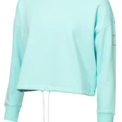 Calvin Klein W Chill Cropped Crew Sweatshirt - Opal