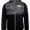 DKNY Golf Camo Full Zip Jacket - Black