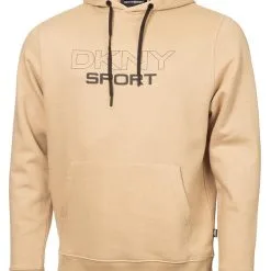 DKNY Sport Large Logo Hoodie - Stone