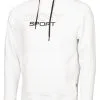 DKNY Sport Large Logo Hoodie - White
