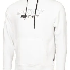 DKNY Sport Large Logo Hoodie - White