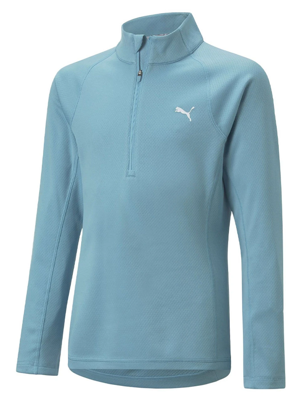 Puma Junior Girls 1/4 Zip - Dusty Aqua 3 Puma Junior Girls 1/4 Zip - Dusty Aqua