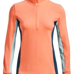 Under Armour Women's Storm Midlayer 1/2 Zip - Afterglow/Fuse Teal