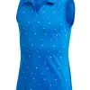 Adidas JR Girls Merch Sleeveless Polo - Glory Blue