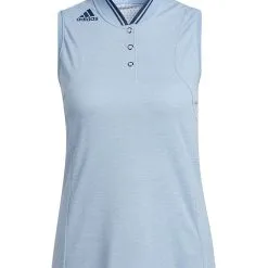 Adidas W Sport Performance Primegreen HEAT.RDY Sleeveless Polo - Ambient Sky