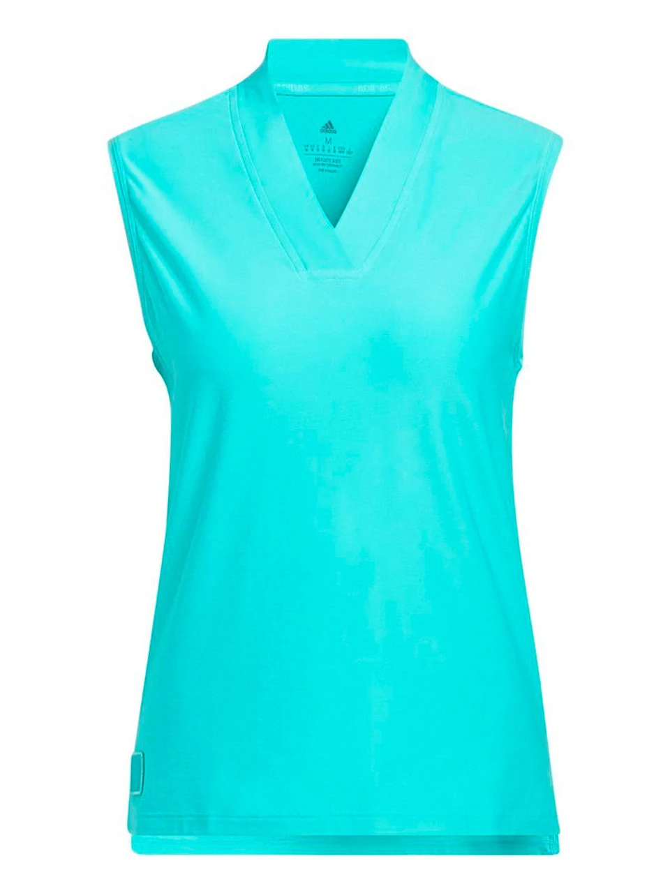 Adidas W Go-To Sleeveless Polo Shirt - Semi Mint Rush 3 Adidas W Go-To Sleeveless Polo Shirt - Semi Mint Rush