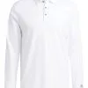 Adidas Golf Long Sleeve Polo Shirt - White