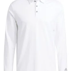 Adidas Golf Long Sleeve Polo Shirt - White