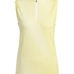 Adidas Women's Primeknit Sleeveless Polo Shirt - Impact Yellow