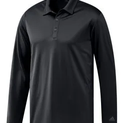 Adidas Golf Long Sleeve Polo Shirt - Black