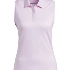 Adidas W Sleeveless Polo Shirt - Bliss Lilac