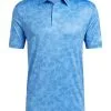 Adidas Prisma-Print Polo Shirt - Pulse Blue/Super Blue