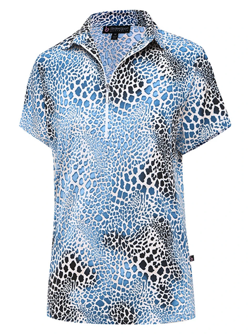 Birdee Sport Women's Ocean Short Sleeve Top - Blue 3 Birdee Sport Women's Ocean Short Sleeve Top - Blue