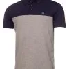 Calvin Klein Colour Block Polo Shirt - Navy/Silver Marl -Deals Clearance Store shirt ck220c969020men20silver 1 22407.1667501950