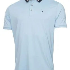 Calvin Klein Whisper Polo Shirt - Dusty Blue