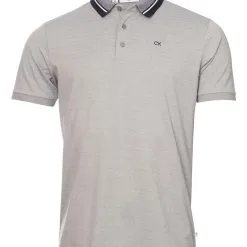 Calvin Klein Whisper Polo Shirt - Silver Marl