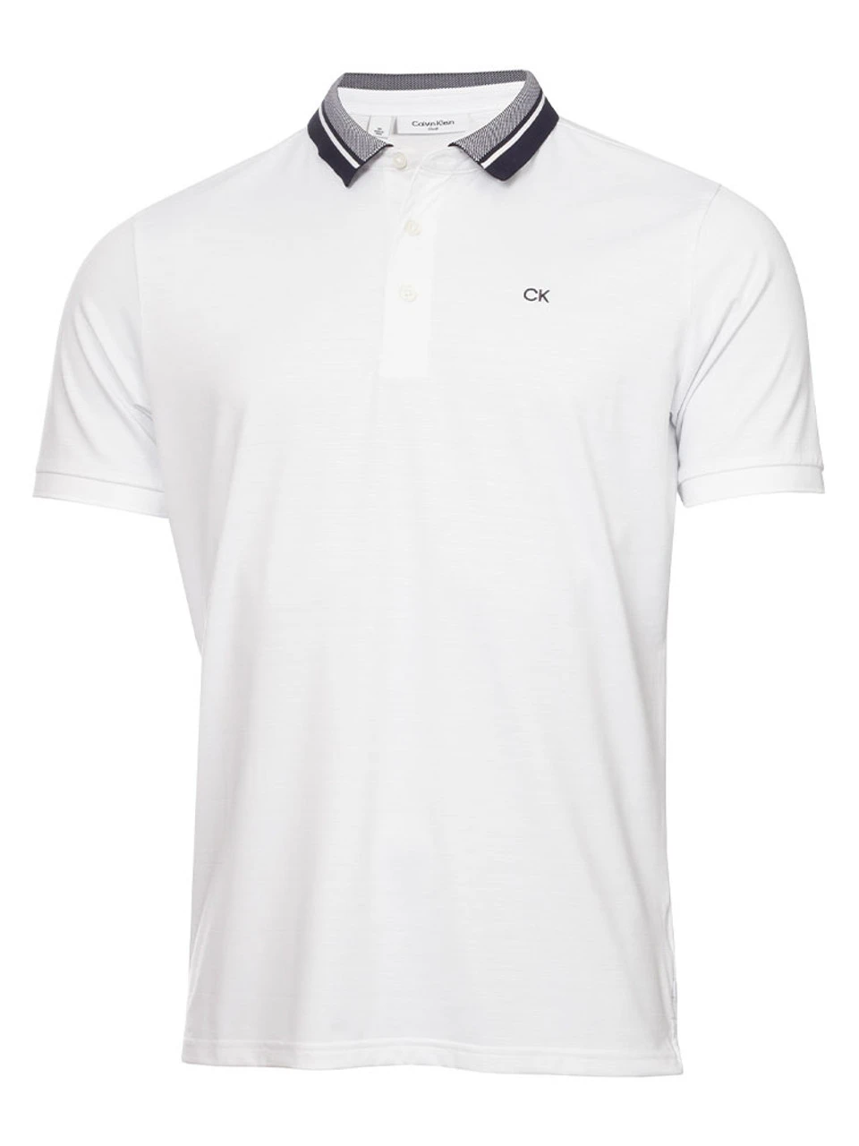 Calvin Klein Whisper Polo Shirt - White 3 Calvin Klein Whisper Polo Shirt - White