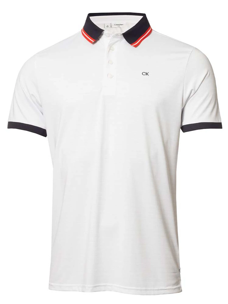 Calvin Klein Performance Times Square Polo Shirt - White 3 Calvin Klein Performance Times Square Polo Shirt - White