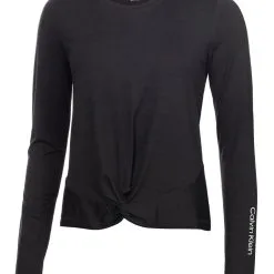 Calvin Klein W Nida Long Sleeve Top - Black