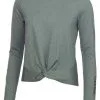 Calvin Klein W Nida Long Sleeve Top - Sage Marl -Deals Clearance Store shirt ck220ckla2272820ldy20sage 1 22253.1667492155