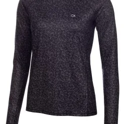 Calvin Klein W Relax Printed Long Sleeved T-shirt - Black/Urban