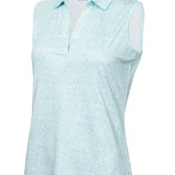 Calvin Klein W Alden Sleeveless Polo - Light Opal