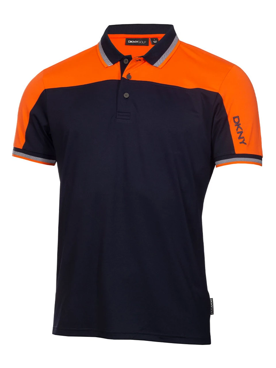 DKNY Golf Broadway Colour Block Polo - Navy/Orange 3 DKNY Golf Broadway Colour Block Polo - Navy/Orange
