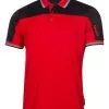 DKNY Golf Broadway Colour Block Polo - Red/Black
