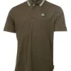 DKNY Golf Spike Polo - Olive Green/White