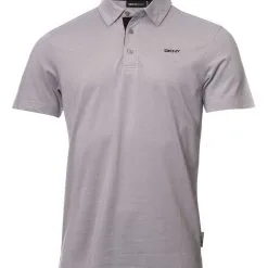 DKNY Golf Oxford Pique Polo - Silver Oxford