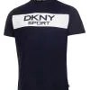 DKNY Sport East River Colour Block T-Shirt - Navy -Deals Clearance Store shirt dk220dks005120men20navy 1 59432.1667501239