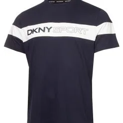 DKNY Sport Colour Block T-Shirt - Navy