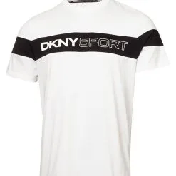 DKNY Sport Colour Block T-Shirt - White