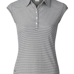Daily Sports W Carmela Cap Sleeve Polo - Black
