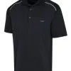 Greg Norman Colour-Blocked Shark Polo - Black