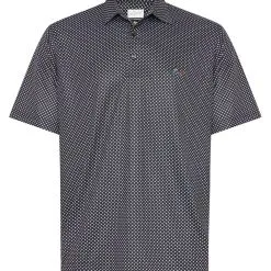 Greg Norman Diamond Foulard Polo - Black