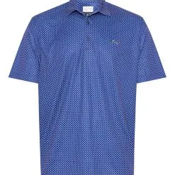 Greg Norman Diamond Foulard Polo - Navy Moon