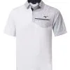 Mizuno Quick Dry Hazard Bloc Polo - White -Deals Clearance Store shirt miz22052ga2005200120men20white 1 73087.1667502355
