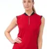 Nivo W Linna Mock - Carmine Red 2 Nivo W Linna Mock - Carmine Red -Deals Clearance Store shirt nv220ni22111632070320ldy20red 1 65860.1667492236