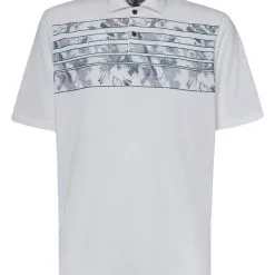 Oakley Azalea Stripe Polo - White Heather