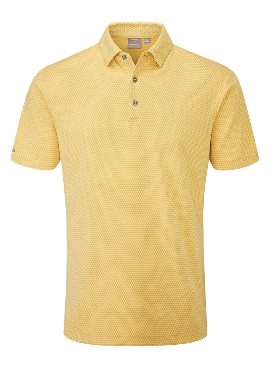 Ping Halcyon Tailored Fit Polo - Gold Multi 3 Ping Halcyon Tailored Fit Polo - Gold Multi